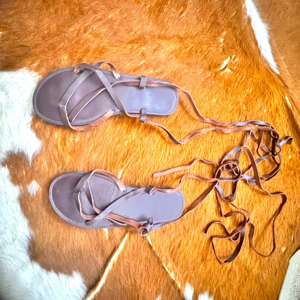 Leather Mexican Lace Up Gladiator Sandals